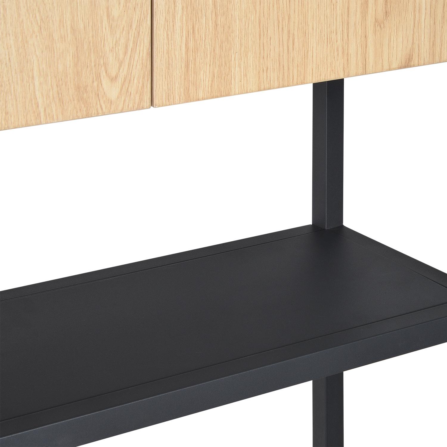 Meuble wc pont de rangement étagère wc bois et métal JAMY
