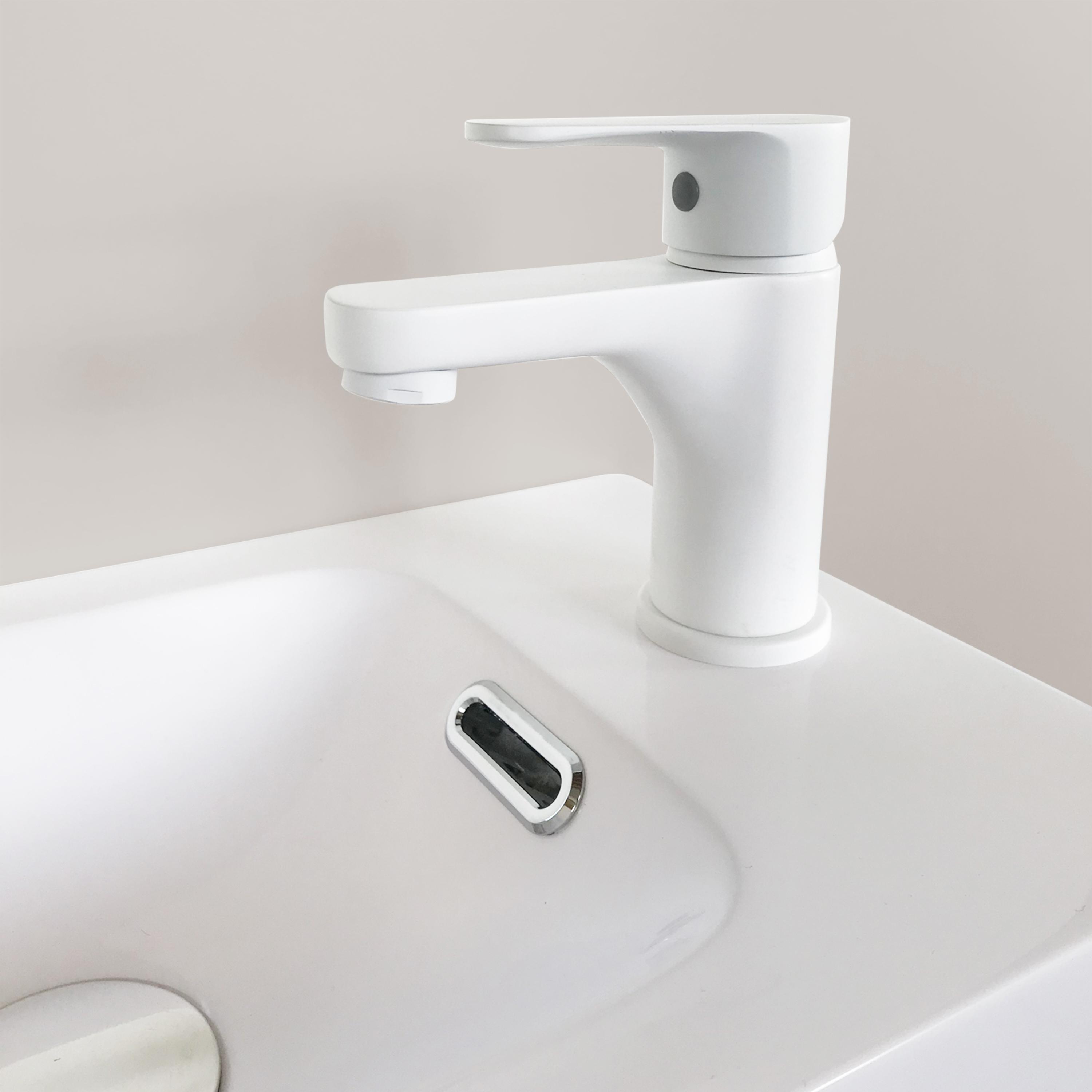 Robinet lave-mains noir mat - Mitigeur eau chaude et eau froide GRIFO