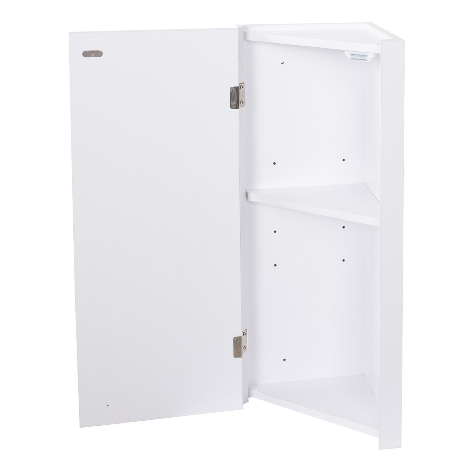 Ensemble lave-mains angle noir + vasque + robinet  + armoire toilette d'angle
