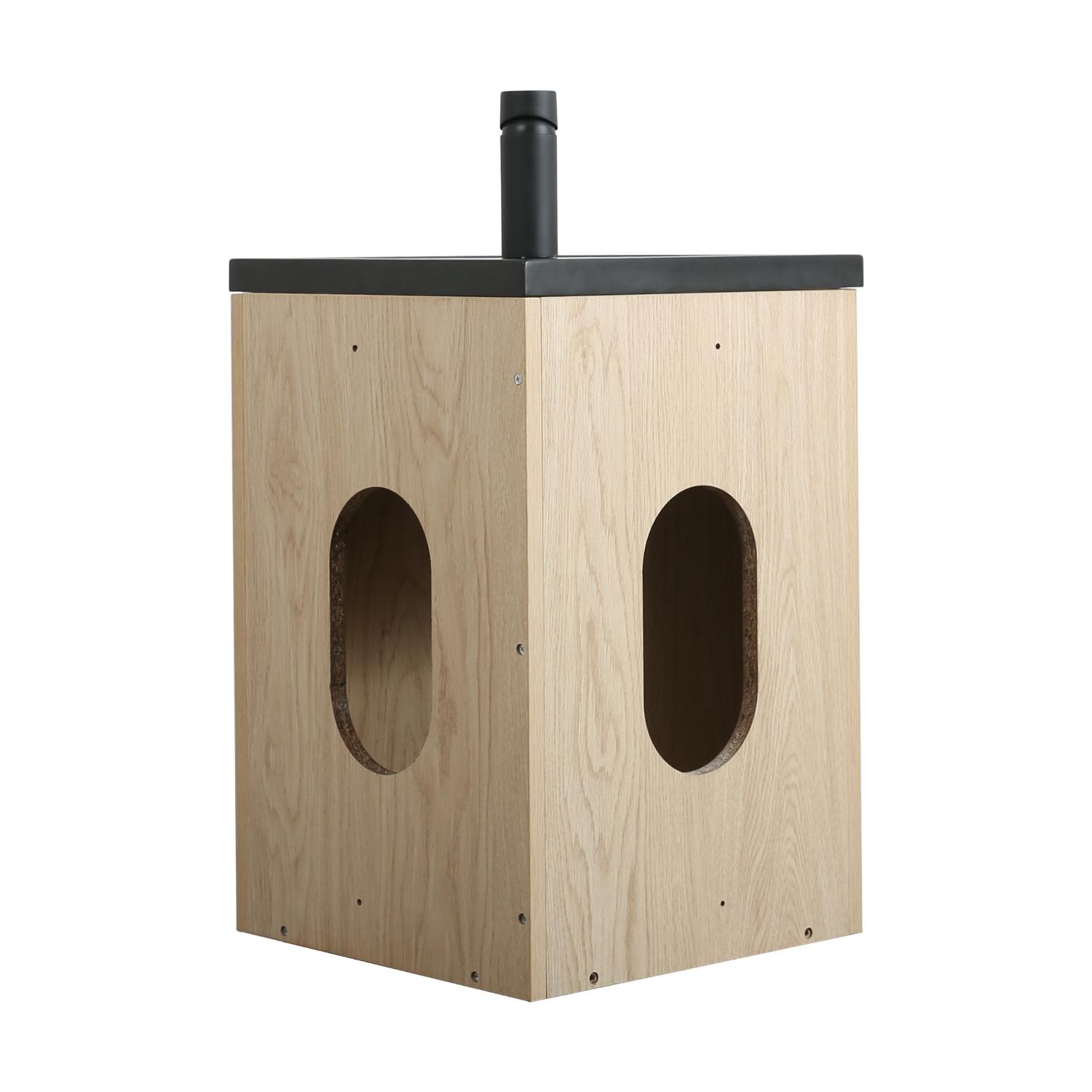 Meuble lave-mains d'angle suspendu avec vasque résine