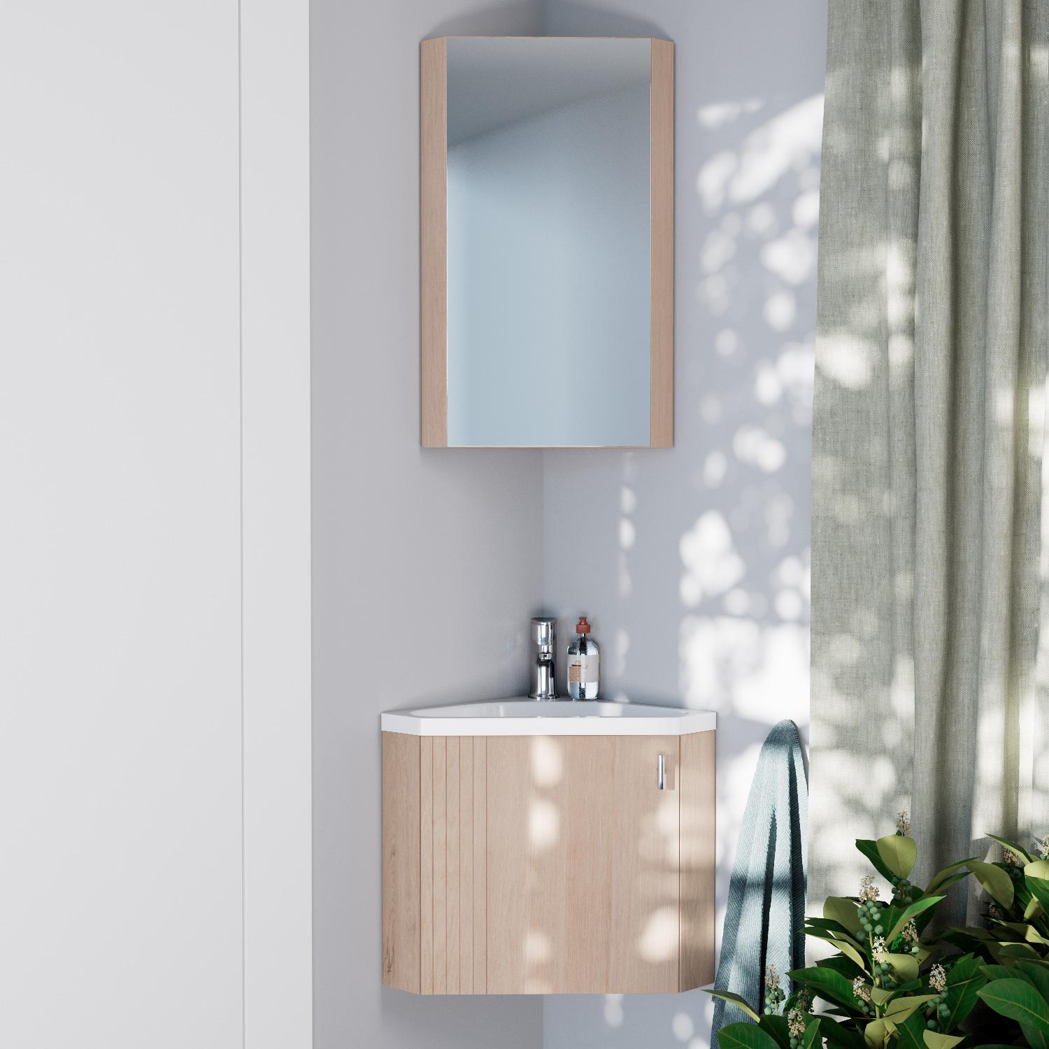 Meuble lave-mains d'angle KODA