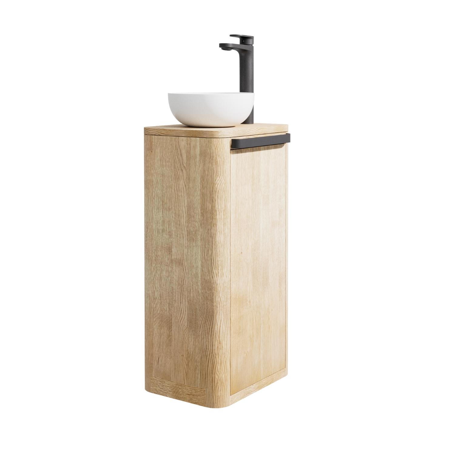 Ensemble meuble lave-mains TOM + vasque MAUD + robinet ROB