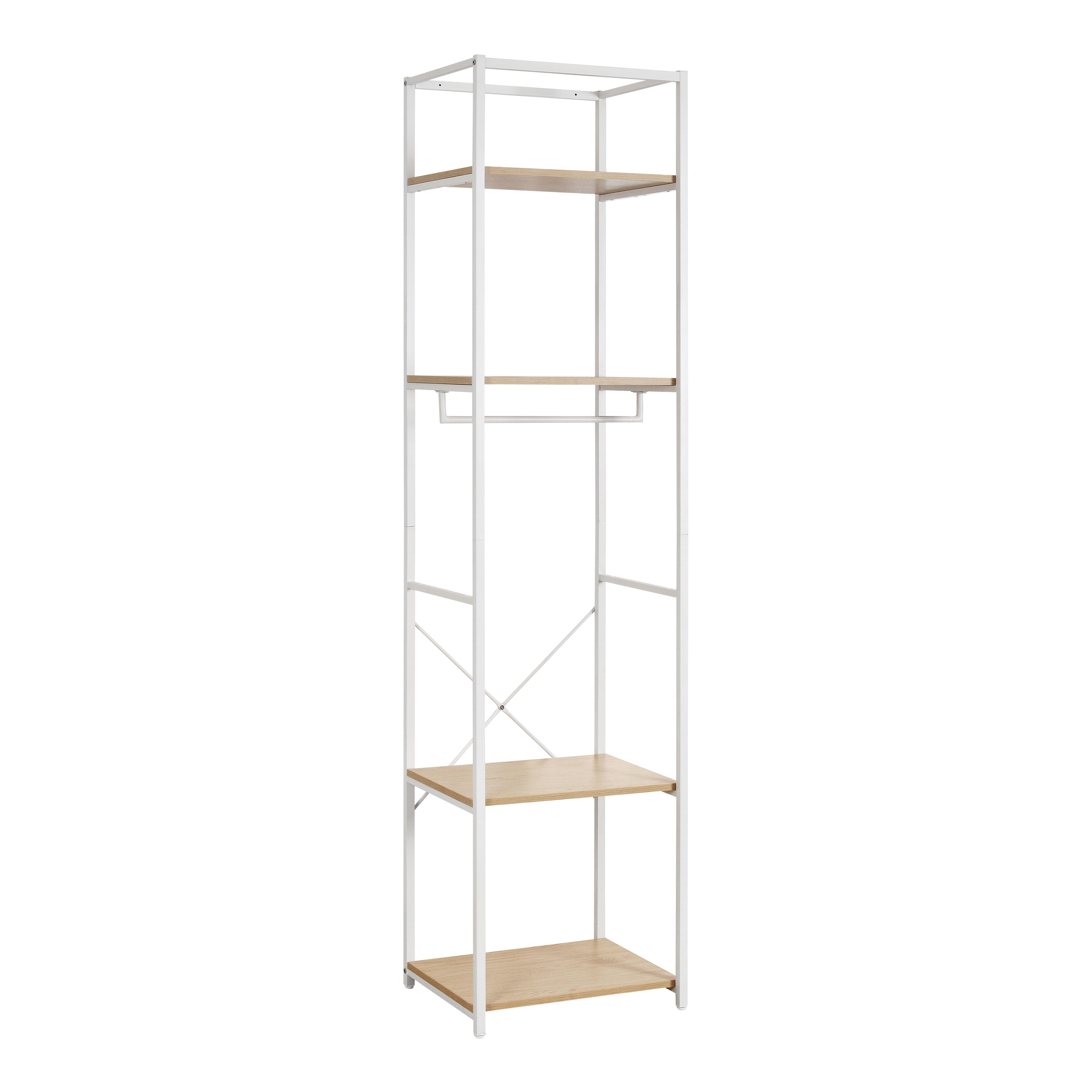 Portant vêtements en bois et métal NOIR L50 x H200cm JUNE
