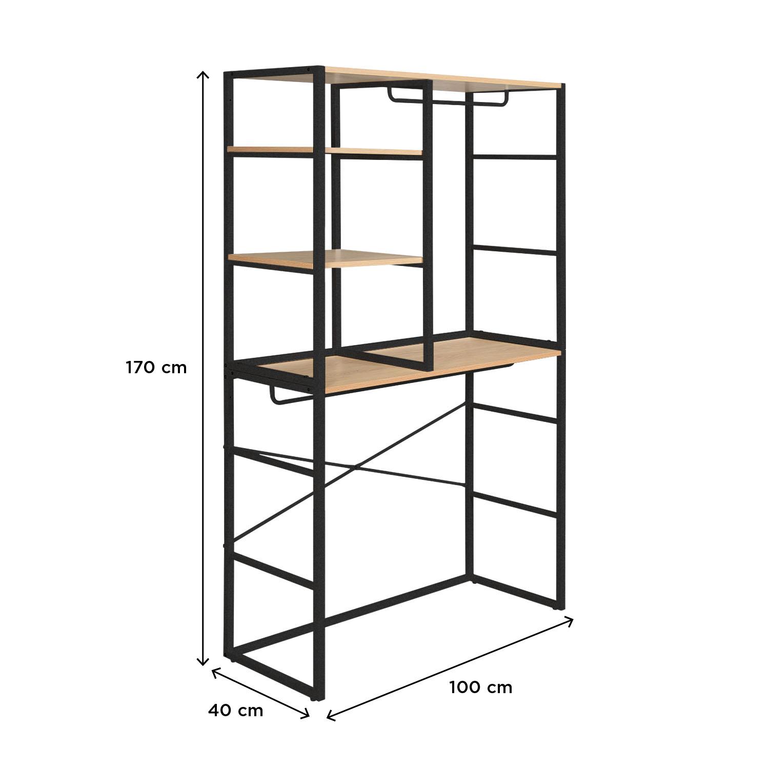 Portants vêtements sous combles modulables - Lot de 2