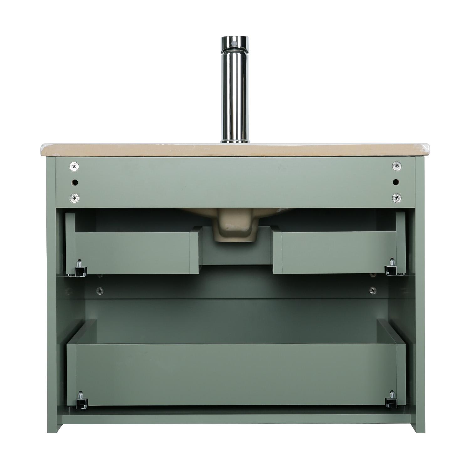 Meuble simple vasque décor chêne  60cm + vasque