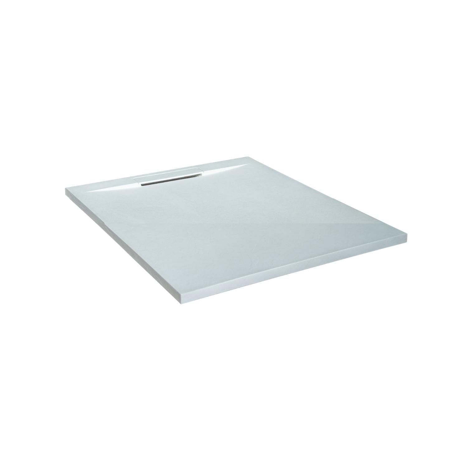 Receveur de douche aspect ardoise extra-plat blanc ONA