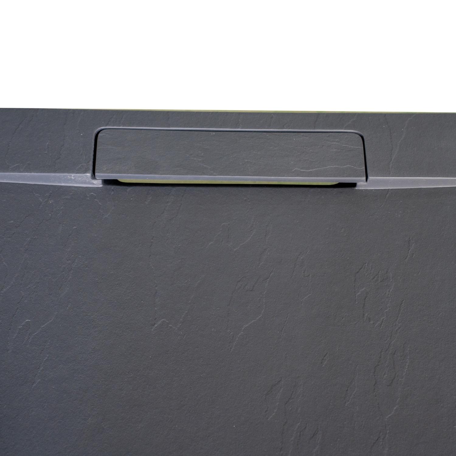 Receveur de douche aspect ardoise extra-plat 120x80cm