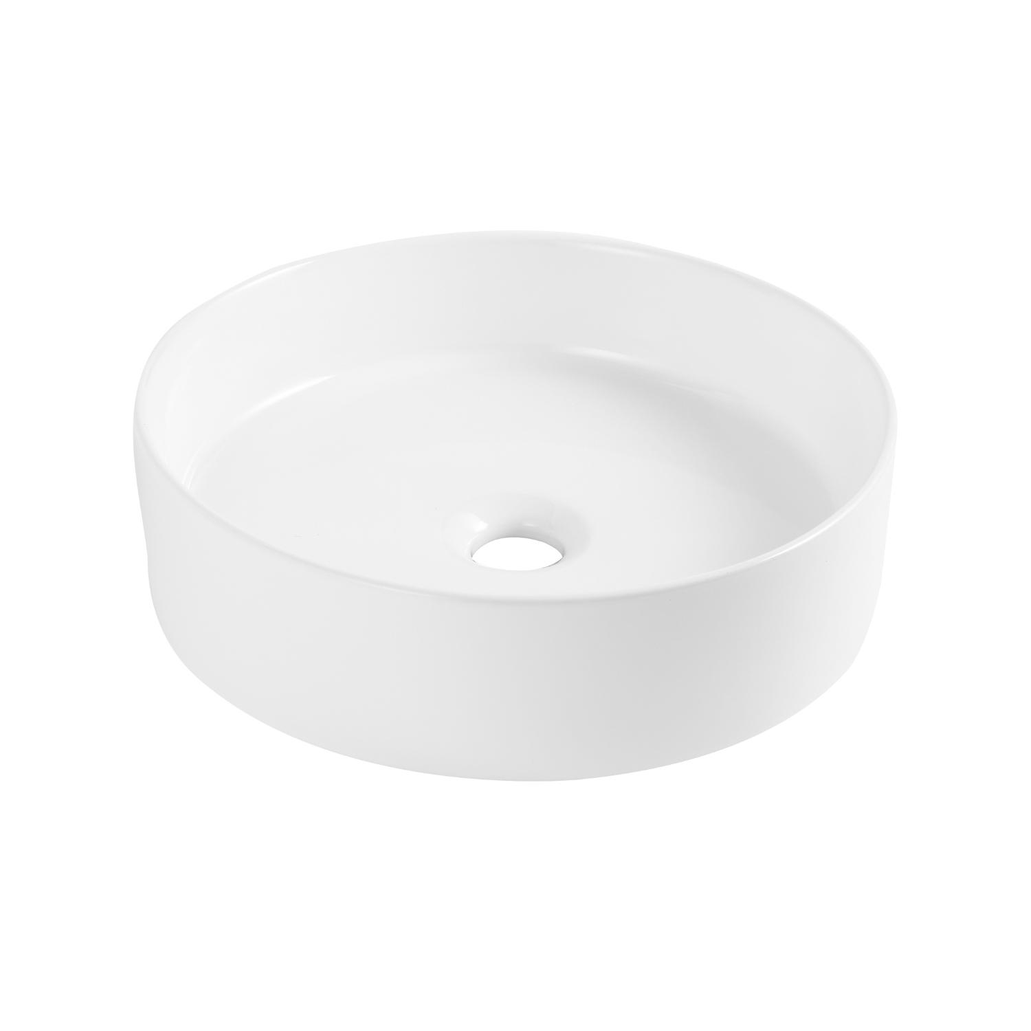Vasque à poser ronde en céramique D38.5cm