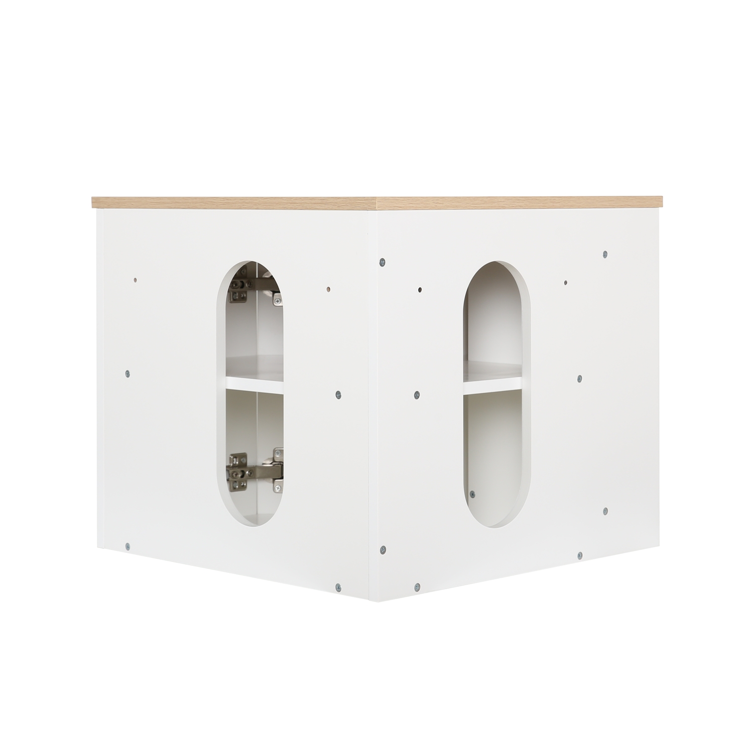 Meuble sous vasque suspendu d'angle 52cm