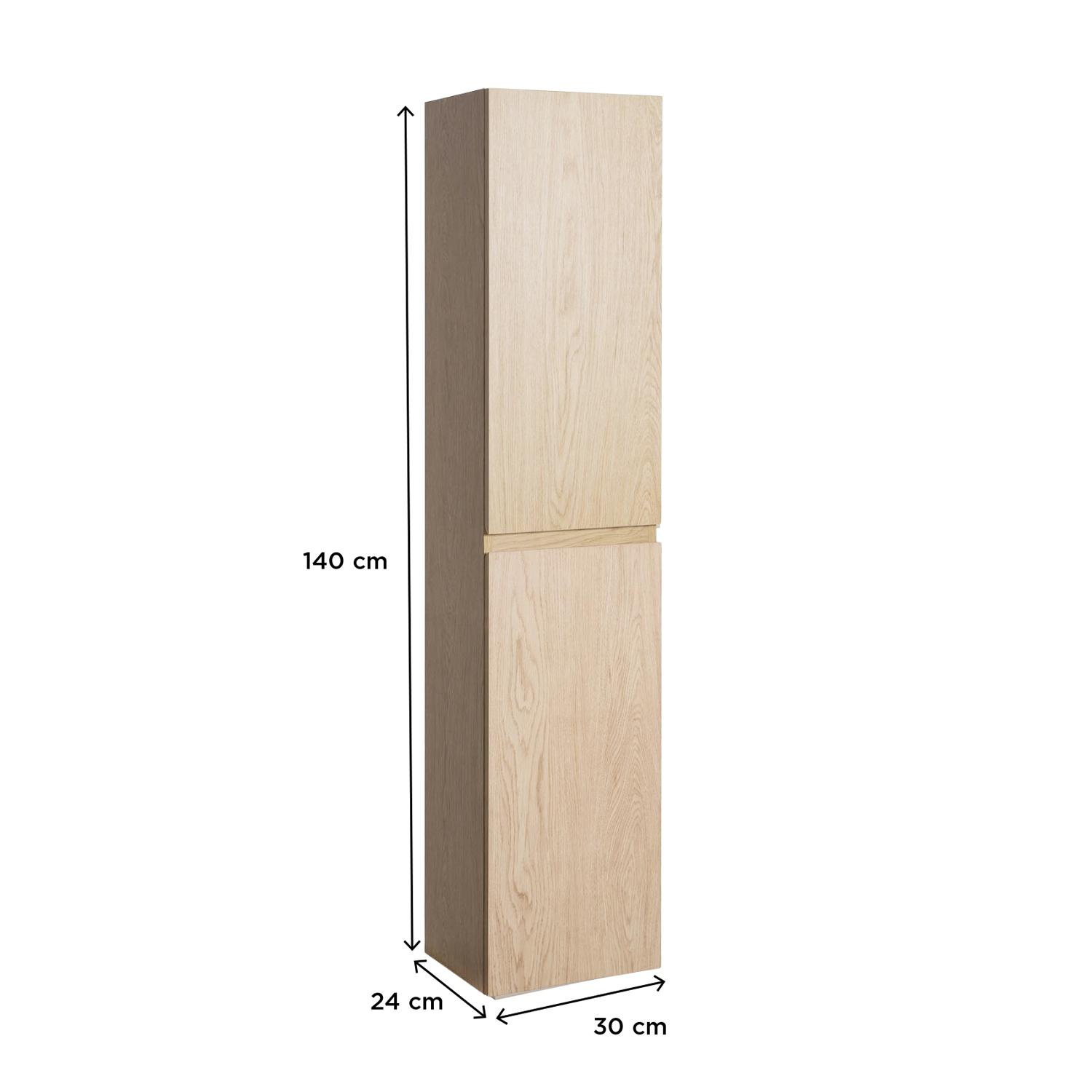 Colonne de salle de bain suspendue 140 cm