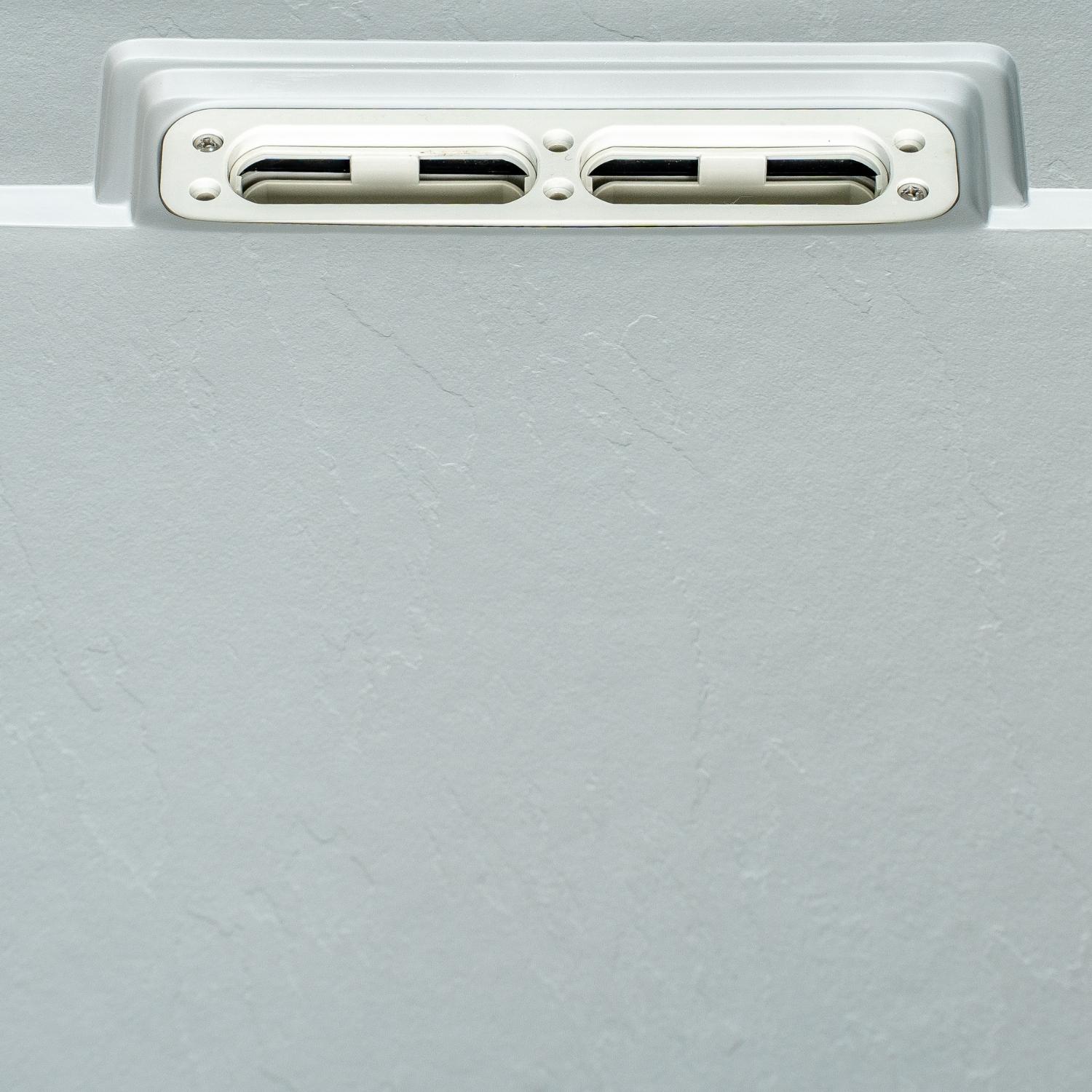 Receveur de douche aspect pierre extra-plat gris clair - Bonde incluse