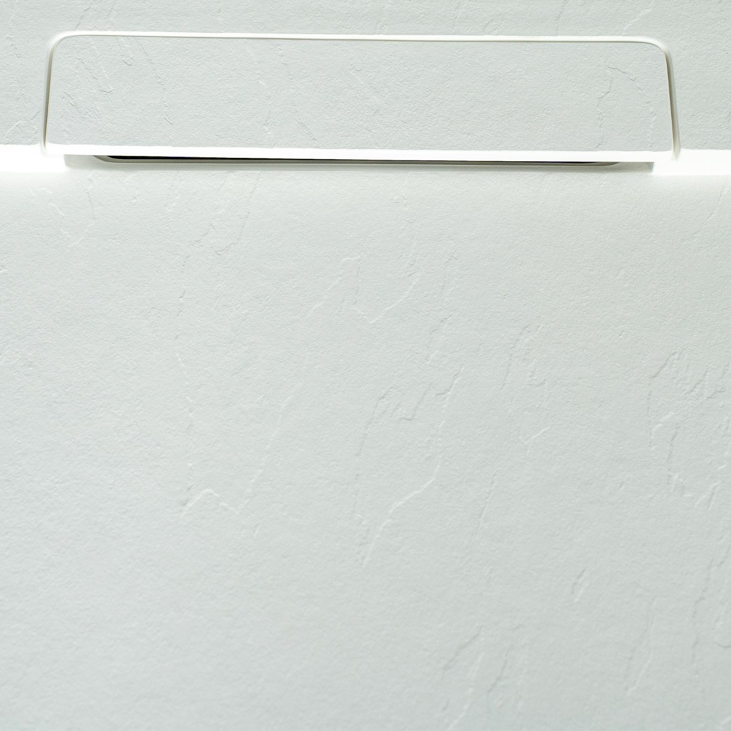 Receveur de douche aspect ardoise extra-plat blanc ONA