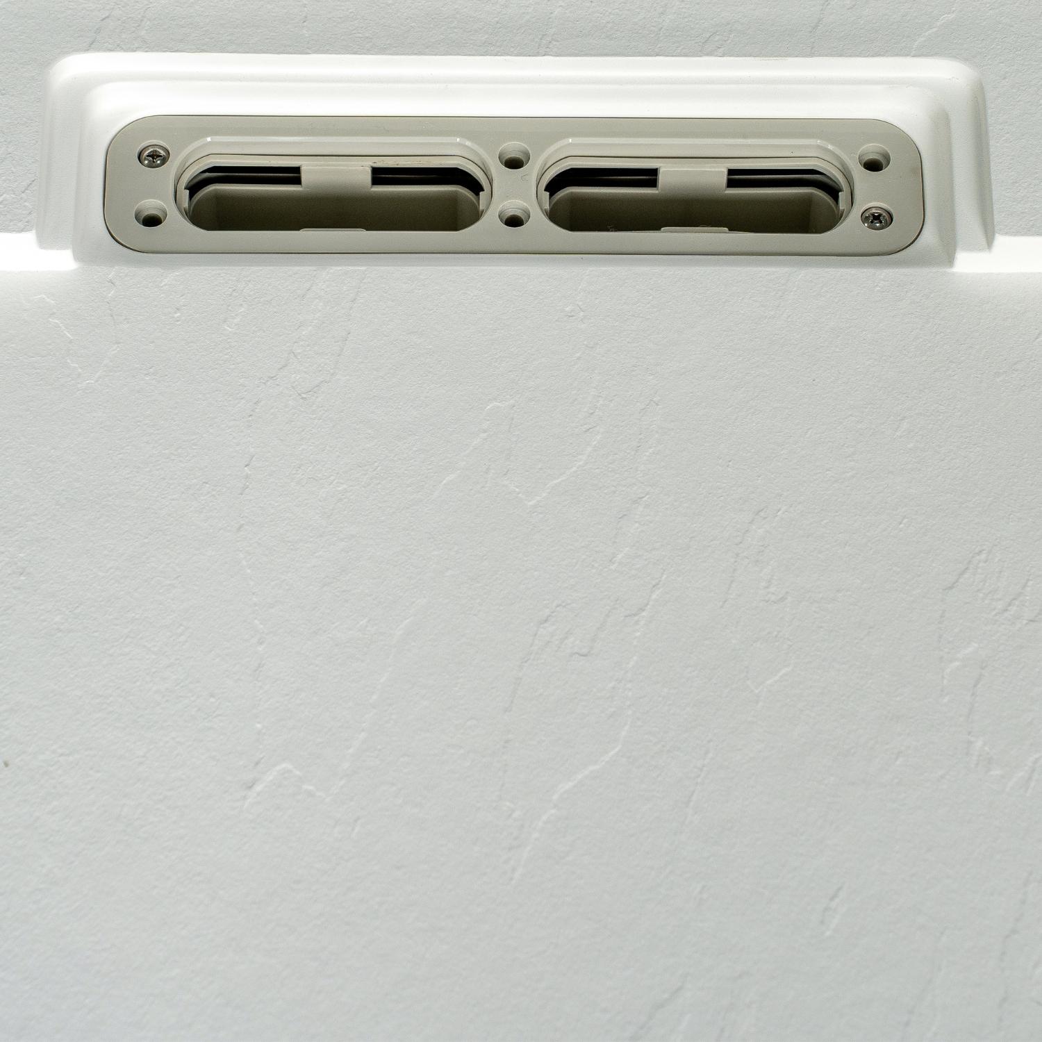 Receveur de douche aspect ardoise extra-plat blanc ONA