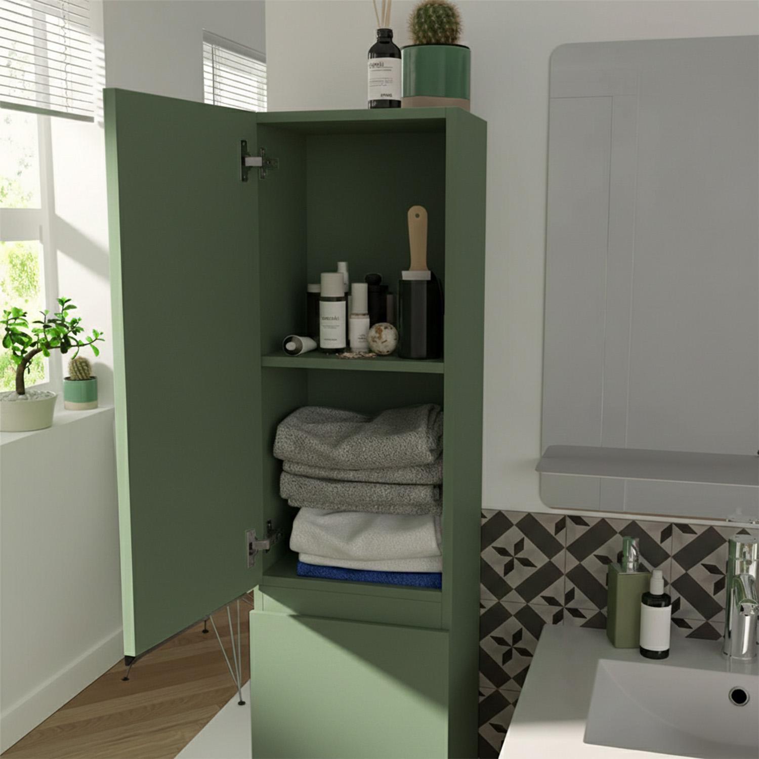 Ensemble double vasque suspendu 120cm avec plan bois, vasques, robinets, miroirs et colonne