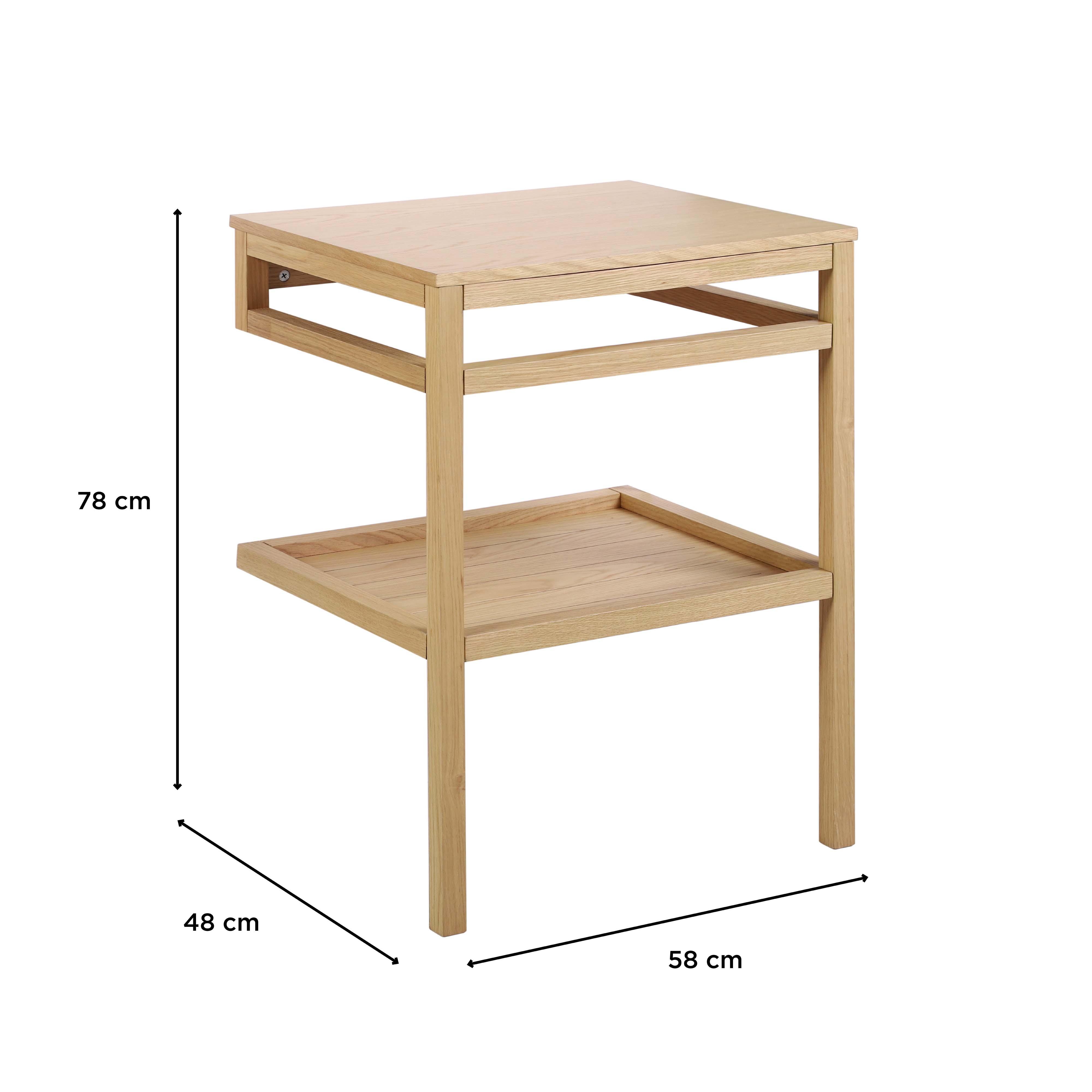 Meuble simple vasque chêne 60 cm HOPP
