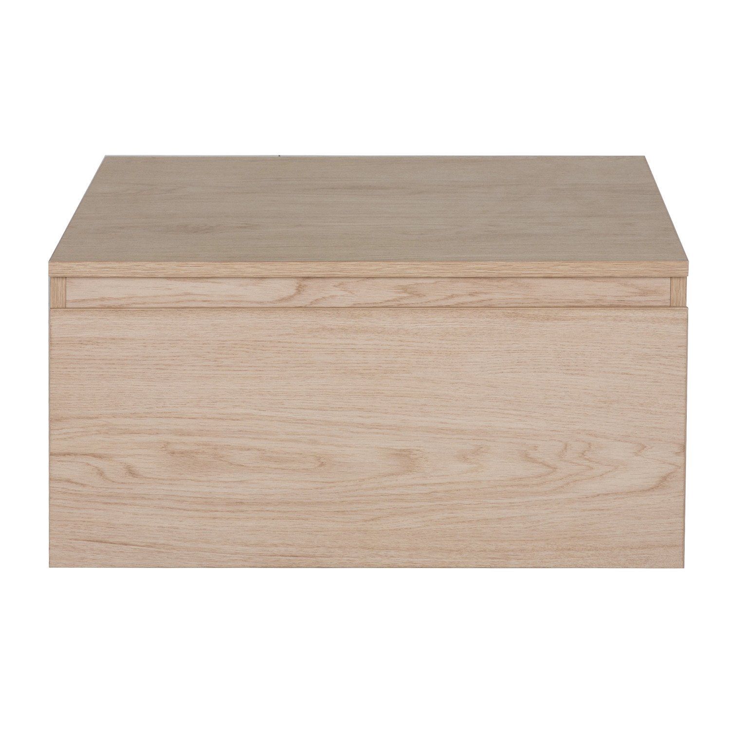 Meuble tiroir / Module de rangement WILL - Décor Chêne ou Blanc Laqué