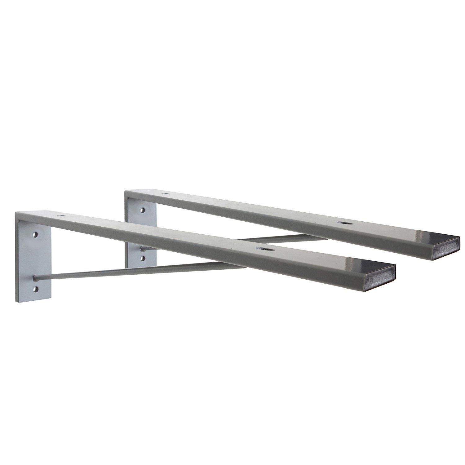 Ensemble de Salle de Bain WILL - Plan suspendu 60 cm + Equerres invisibles + Vasque + Miroir