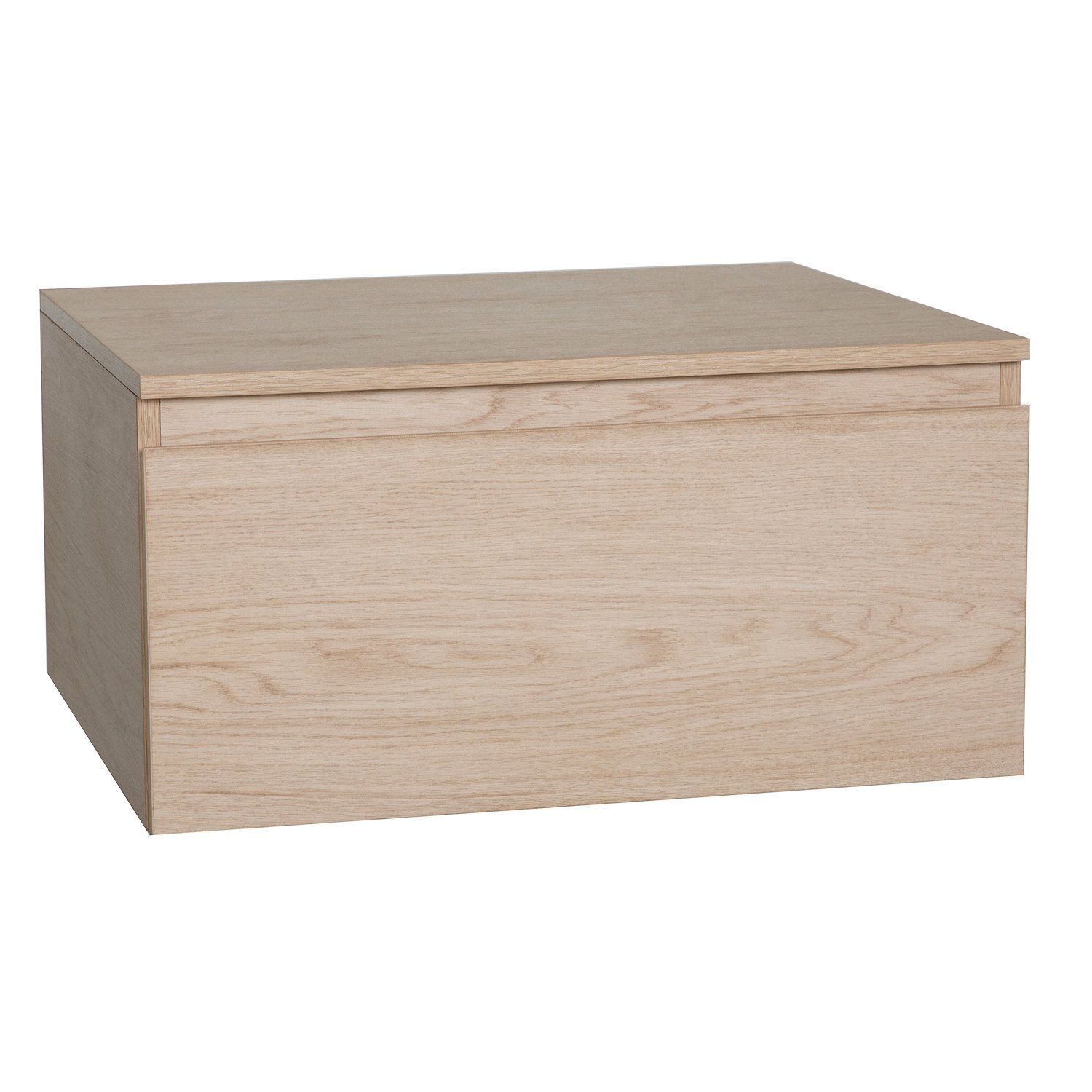Ensemble de Salle de Bain WILL - Plan suspendu 60 cm + Equerres invisibles + Meuble tiroir + Vasque 