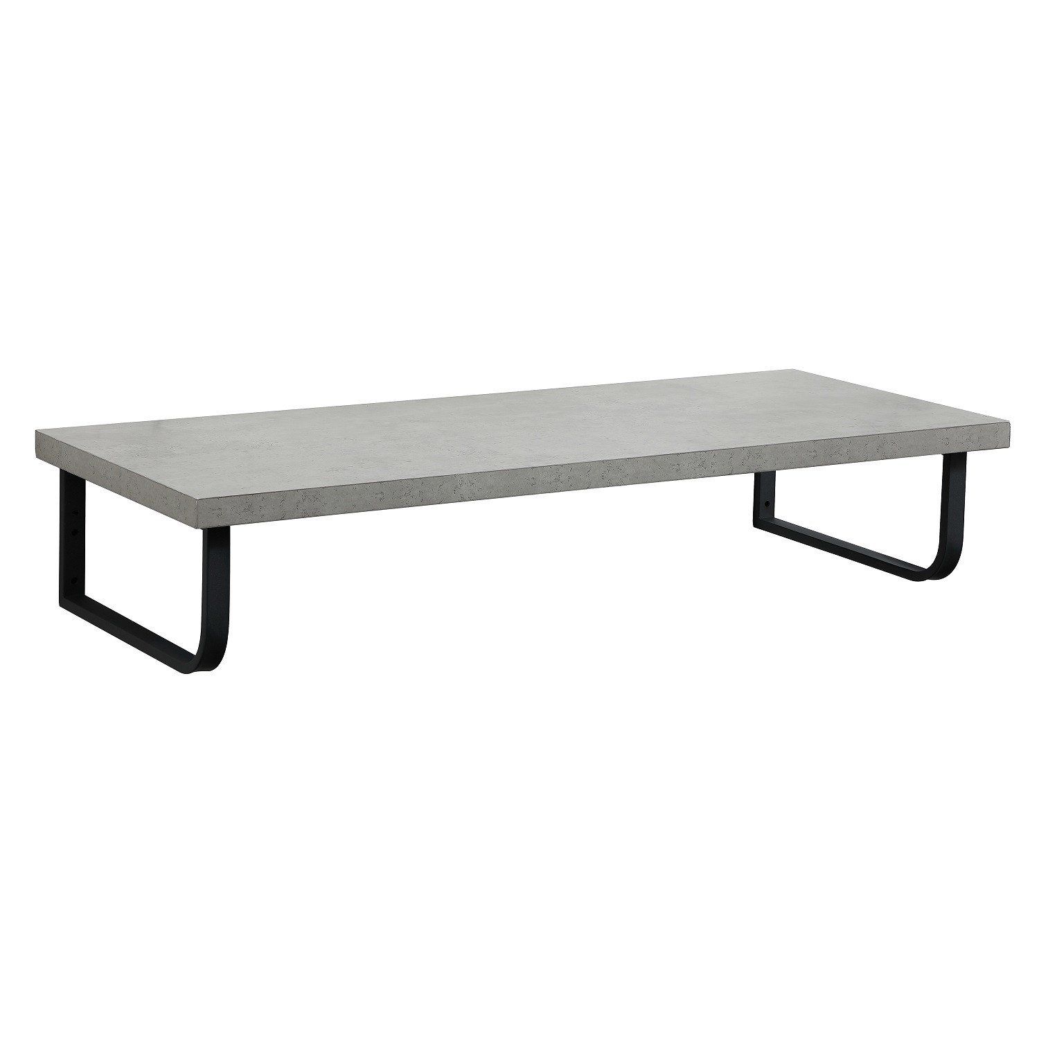 Plan suspendu 120 cm + 2 Vasques + 2 Miroirs + Equerres porte serviettes - WILL