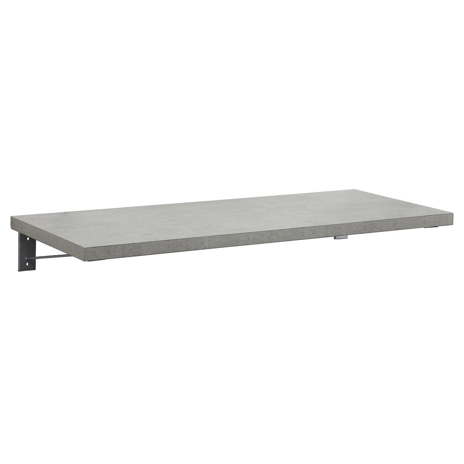 Ensemble de Salle de Bain WILL - Plan suspendu 120 cm + Equerres invisibles + 2 Vasques + 2 Miroirs