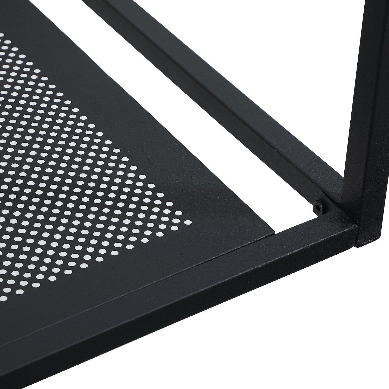 Plan de toilette suspendu pour vasque WILL - Ep. 12 cm L60 cm + Structure Métal Noir Mat - Décor Chê