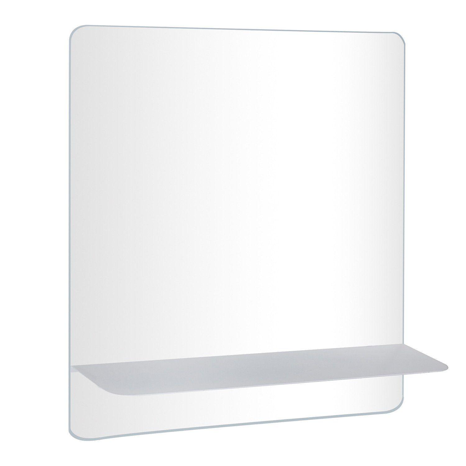 Ensemble de Salle de Bain WILL - Plan suspendu 60 cm + Equerres invisibles + Vasque + Miroir