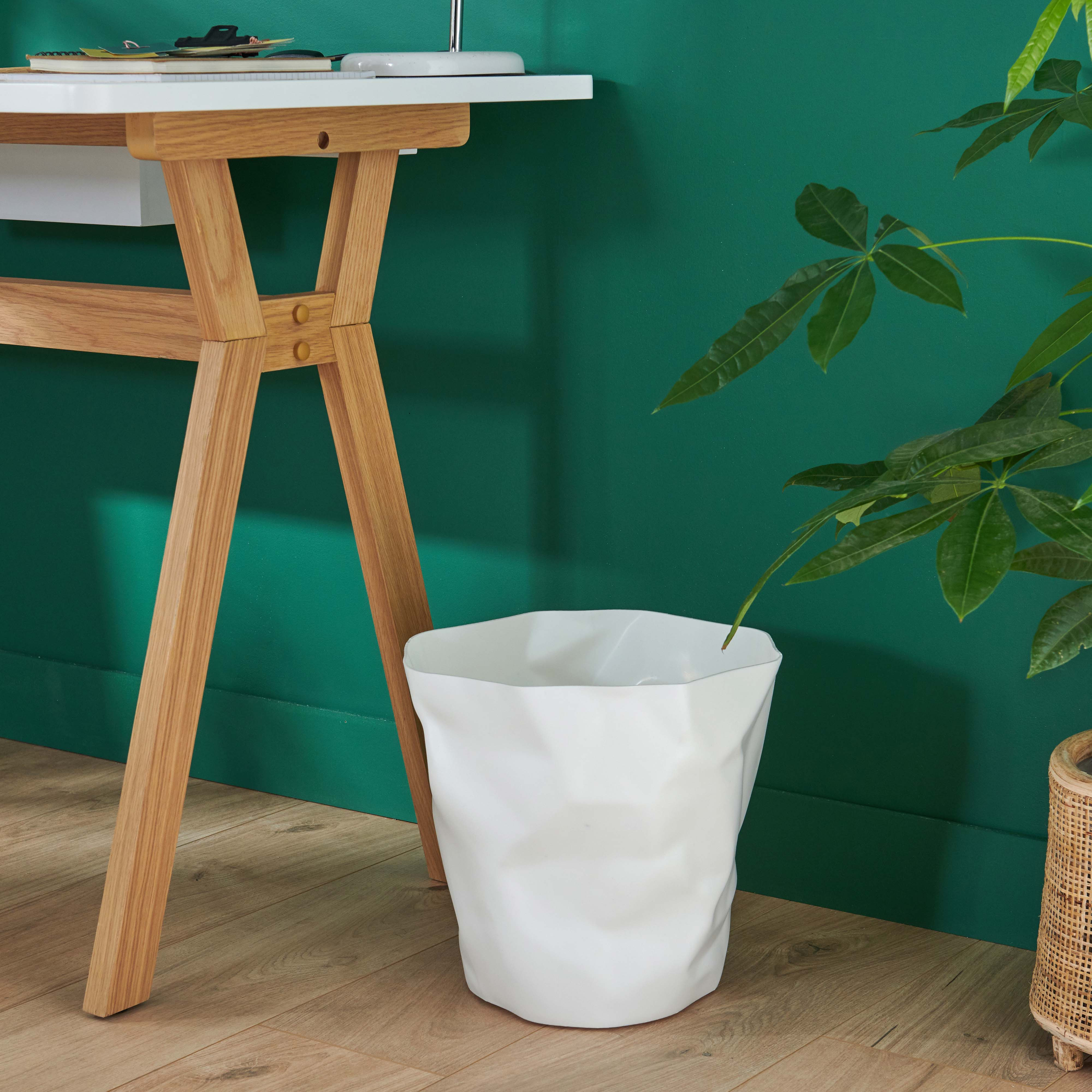 Corbeille Papier Design Blanche HOOK