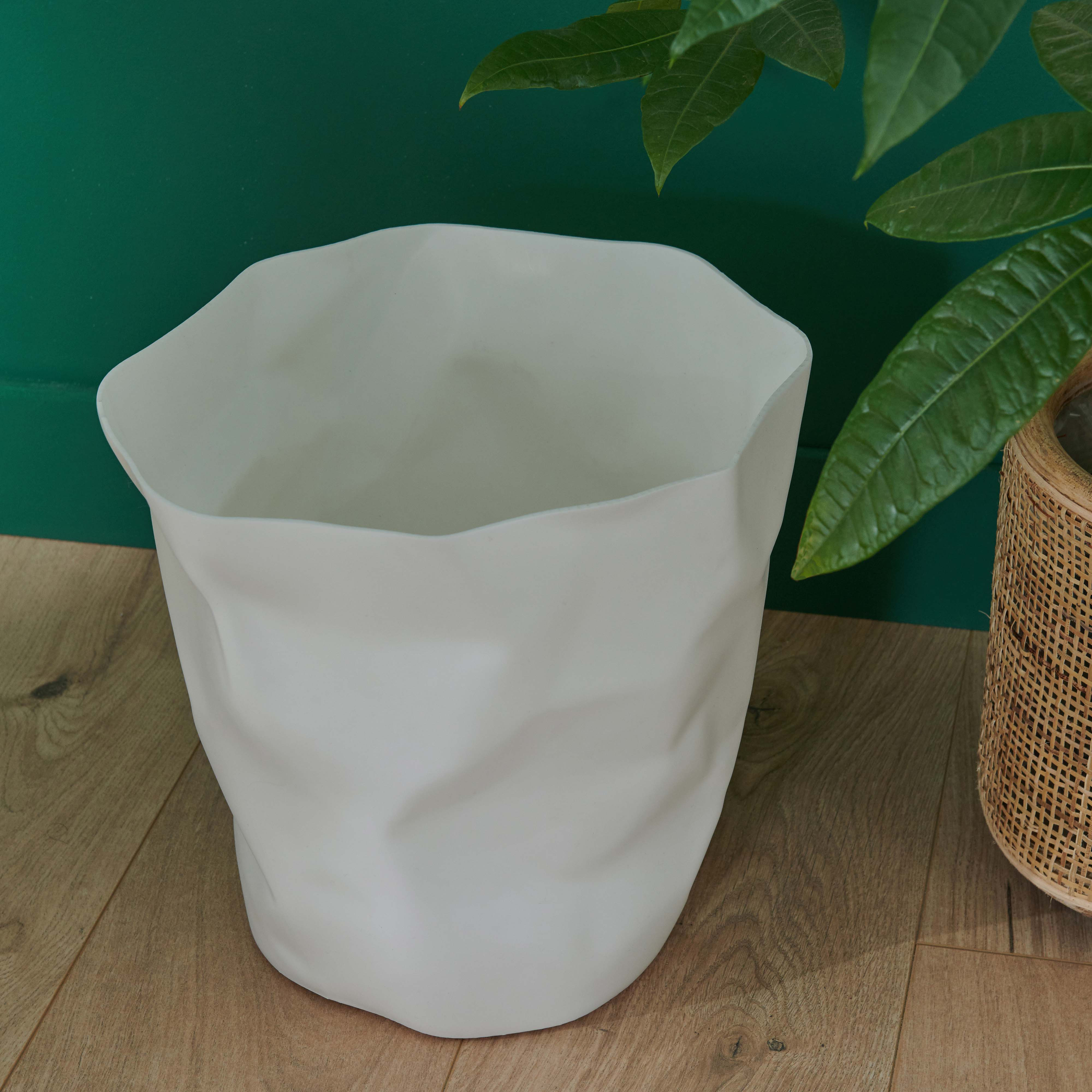 Corbeille Papier Design Blanche HOOK
