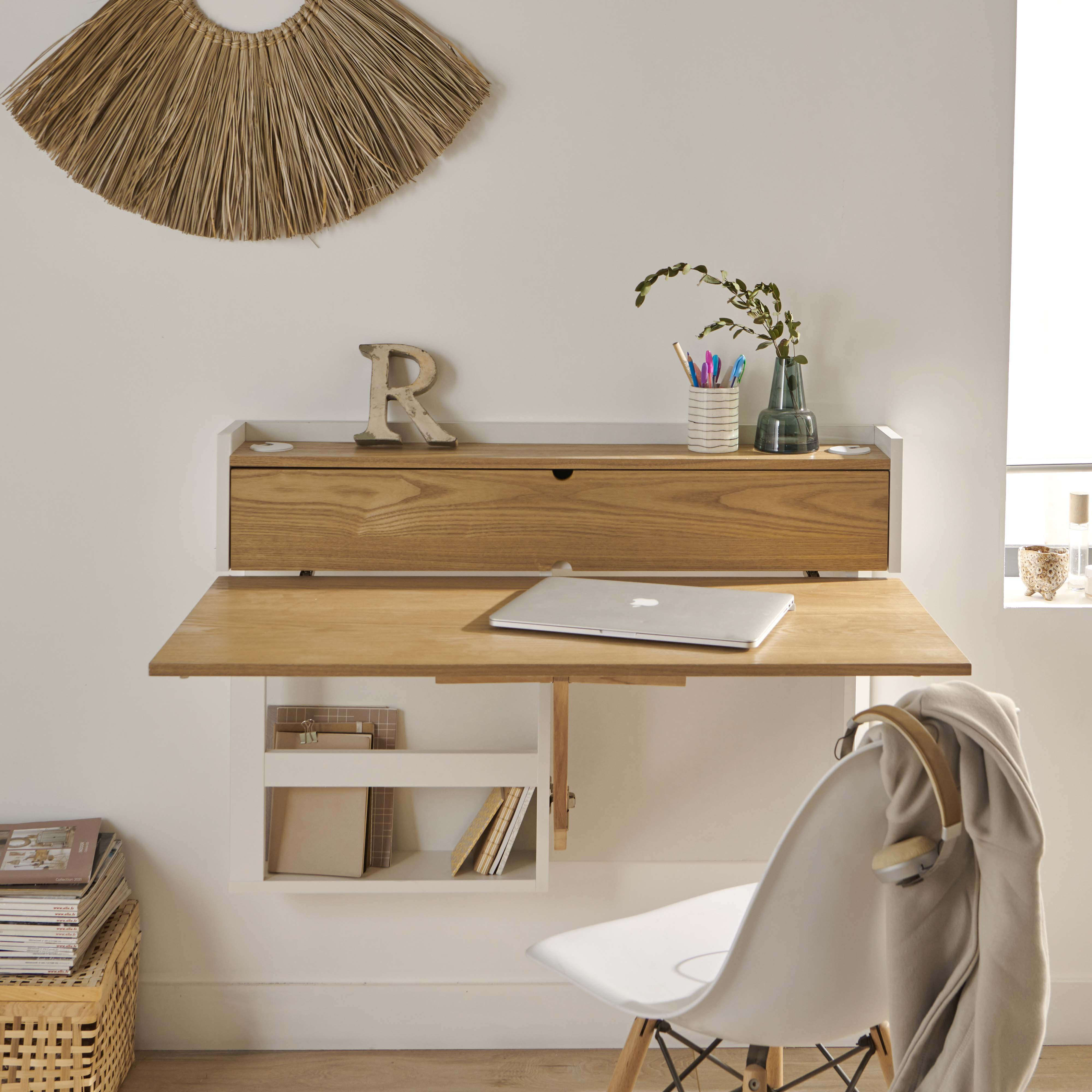 Bureau Bois Design 100 cm  U-LINE