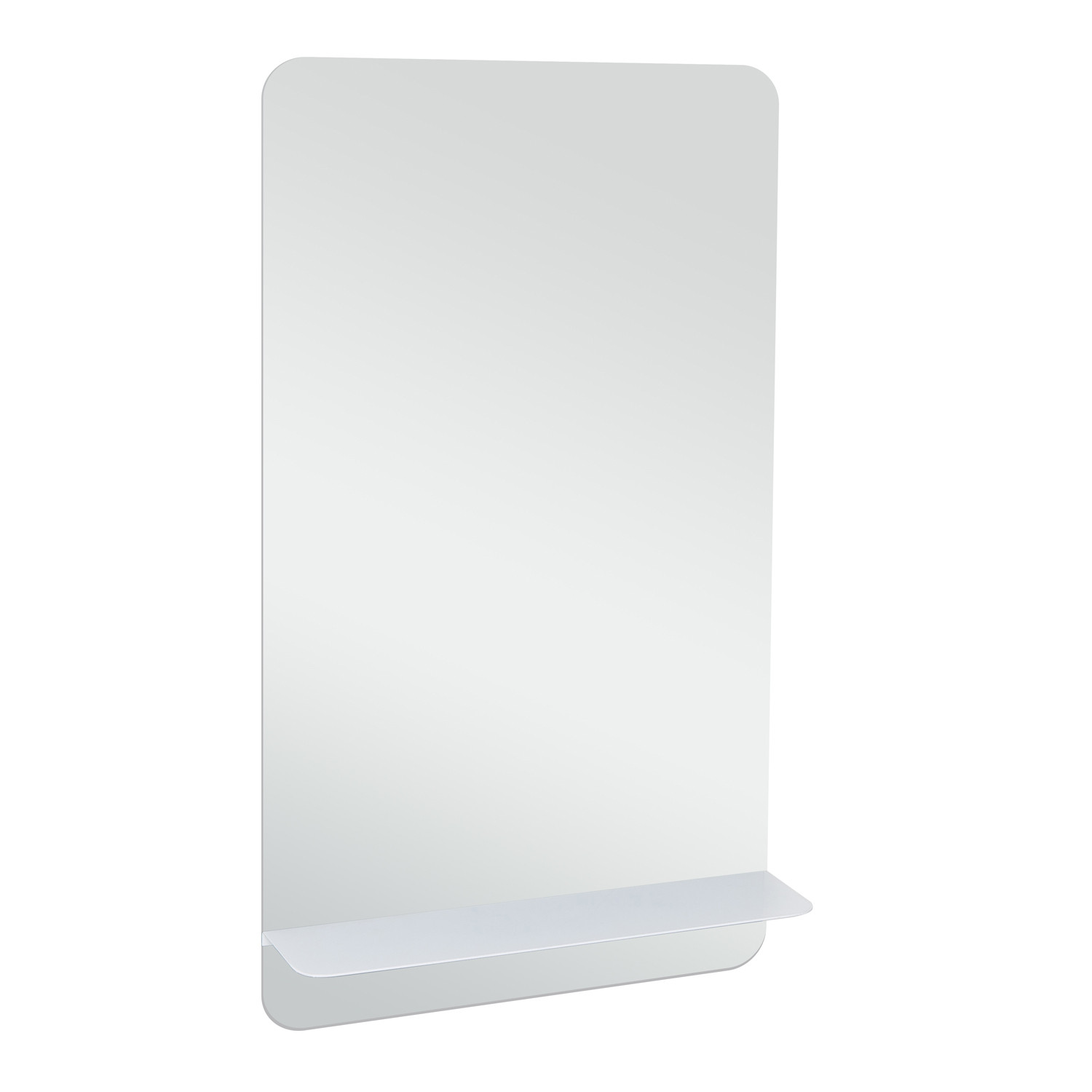 Meuble lave-mains noir carbone AVA avec miroir tablette blanche